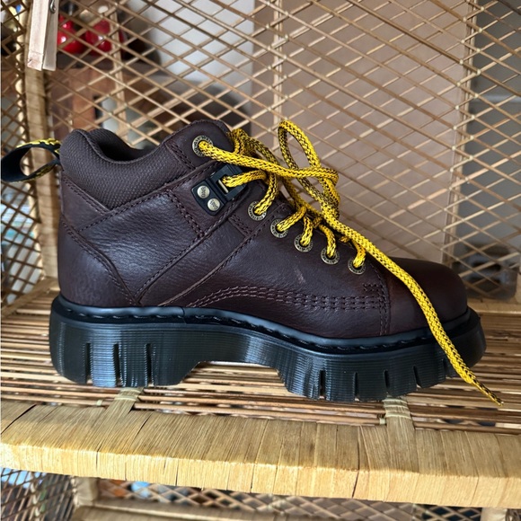 Dr Martens Woodard Grizzly Hiker Boots in Dark Brown - Picture 6 of 6